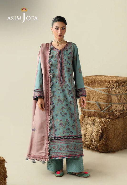 AJULK-03 Embroidered Rod stitched 3 Pcs