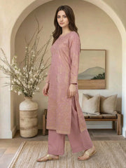 2 Piece Cambric Suit (Pret)