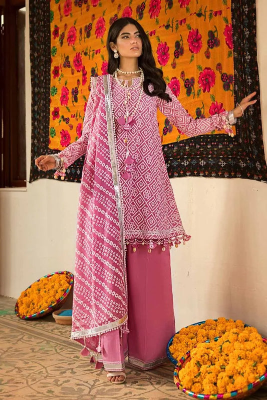 3PC Lacquer Printed Lawn Stitched Suit