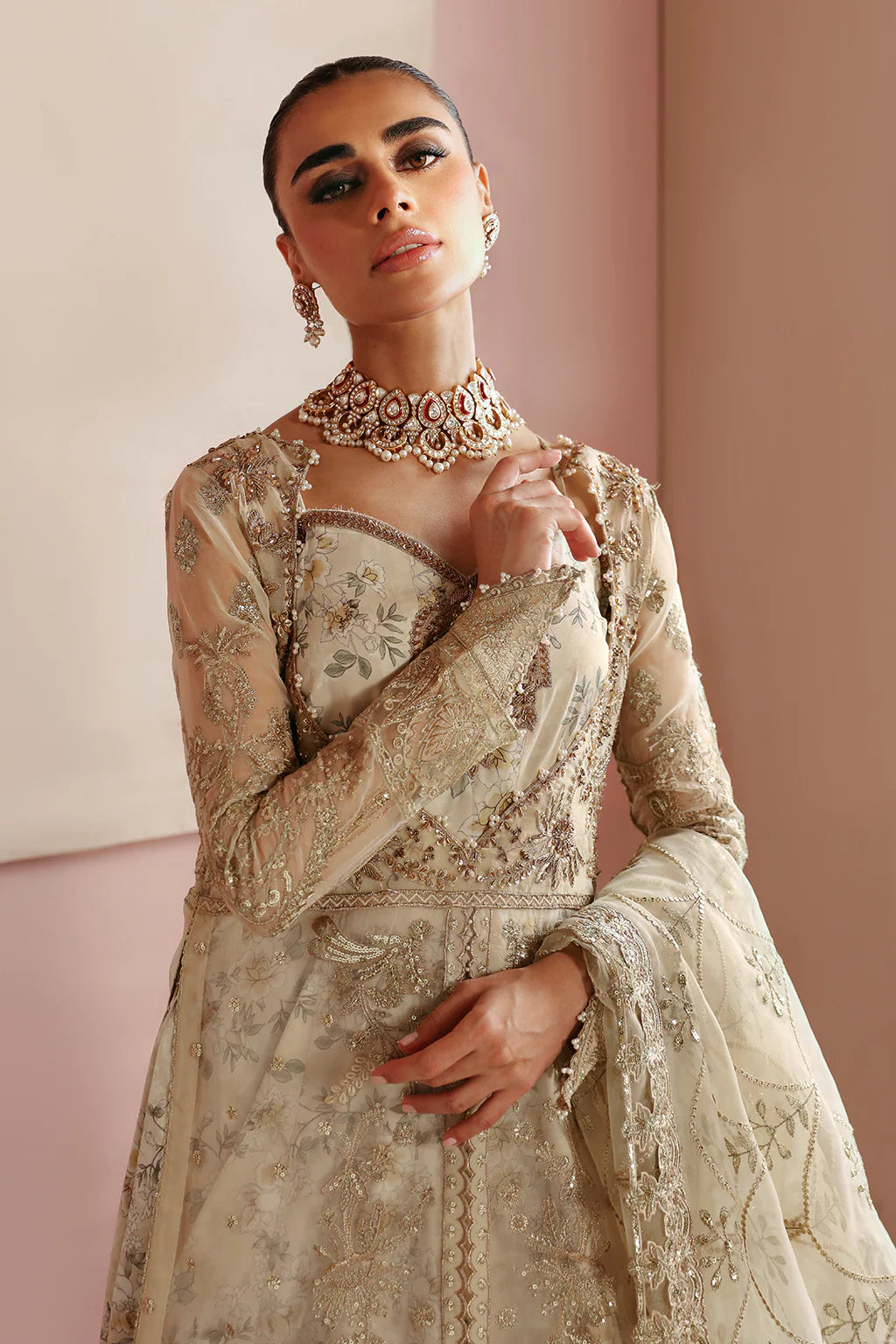 close-E-202-Embroidered-Organza-Gown-with-Dupatta