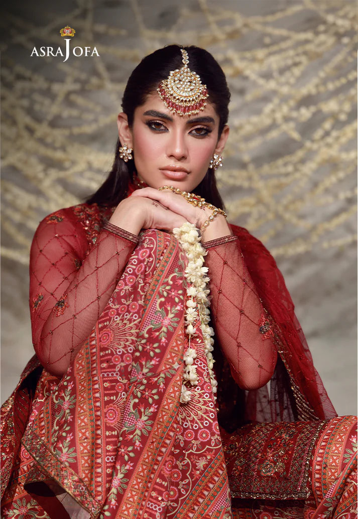 AJULFE-08 Embroidered Poly Net