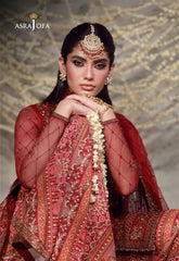 AJULFE-08 Embroidered Poly Net