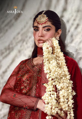 AJULFE-08 Embroidered Poly Net