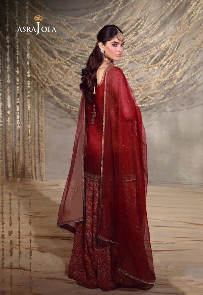 AJULFE-08 Embroidered Poly Net