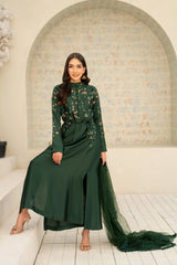 NF-6465 Bottle Green Silk 2Pc