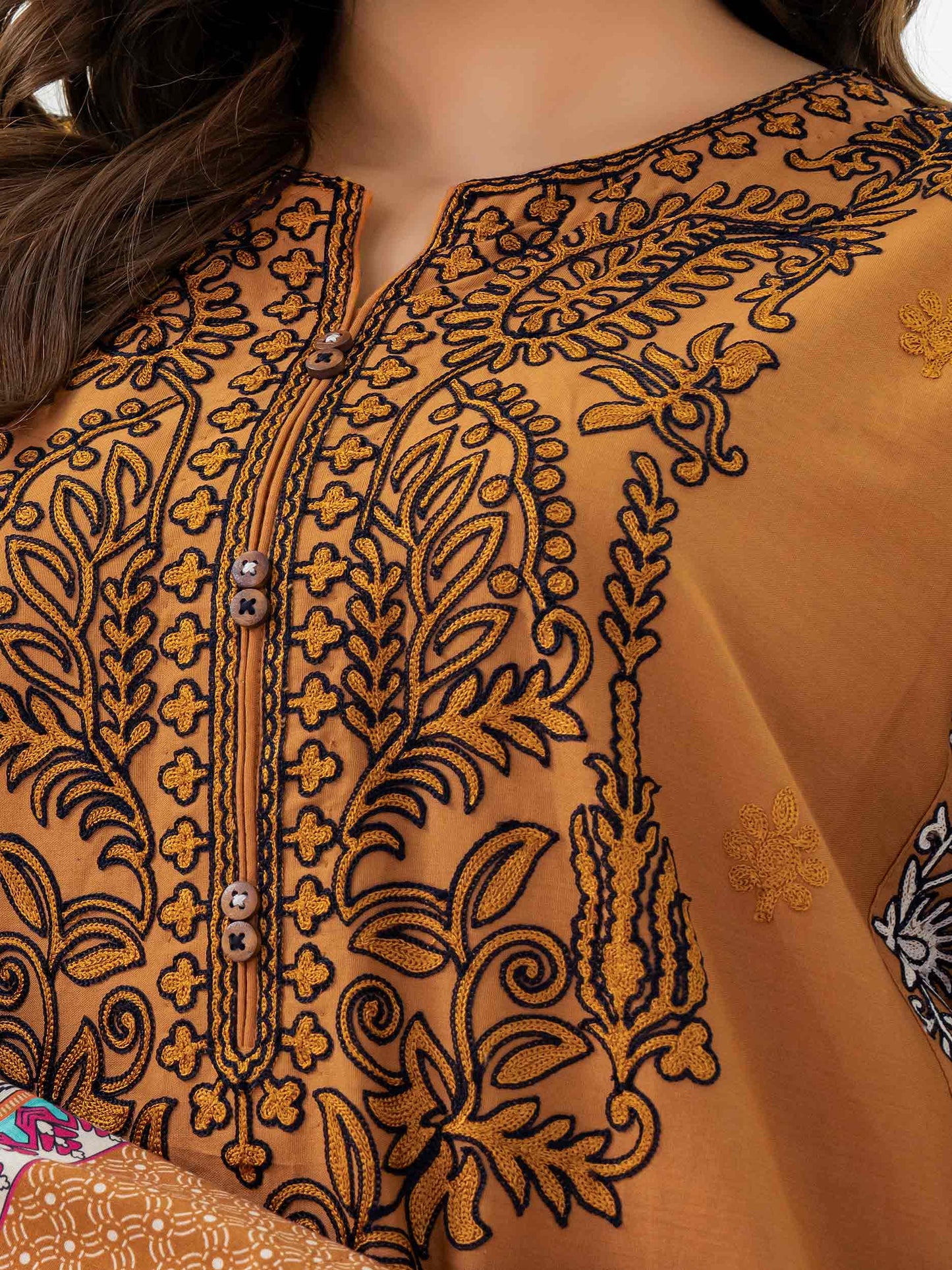 front view Cotton Embroidered Shirt