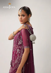 AJULO-04 Embroidered Net stitched 3 Pcs