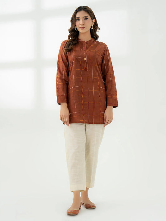 front-view-of-Khaddar-Kurti-Printed