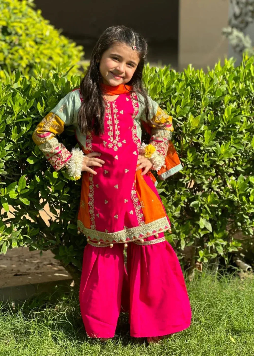 Multi Colour Gharara-KG 013