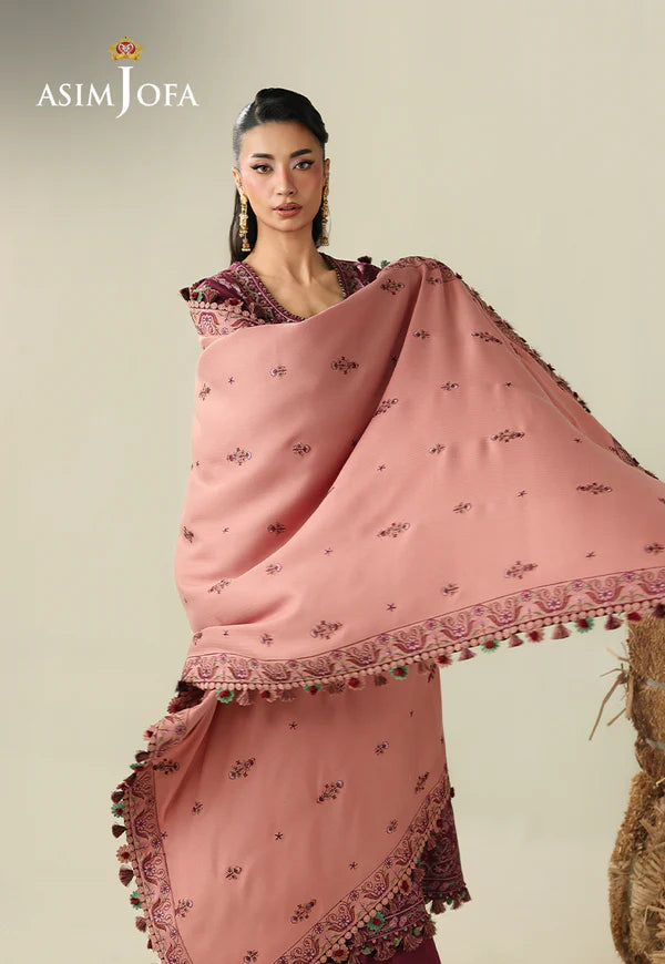 AJULK-06 Embroidered Rod stitched 3 Pcs