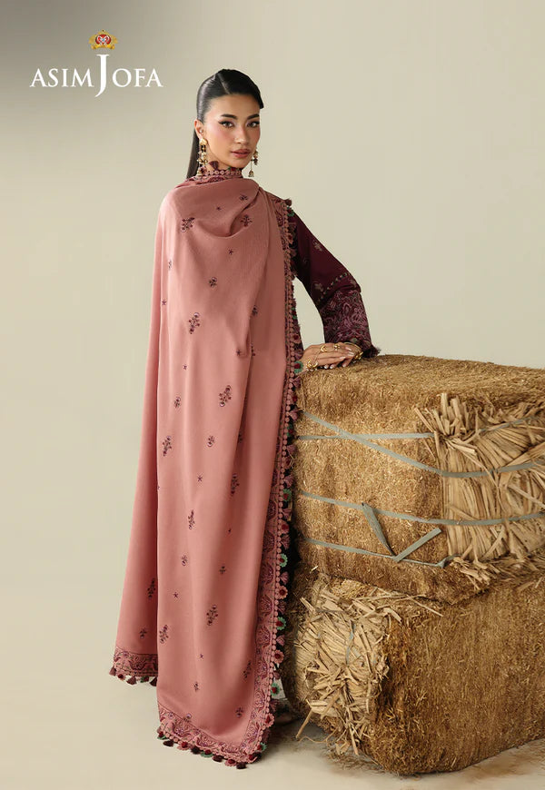 AJULK-06 Embroidered Rod stitched 3 Pcs