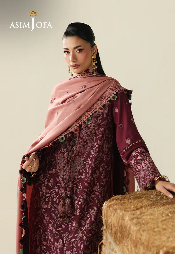 AJULK-06 Embroidered Rod stitched 3 Pcs