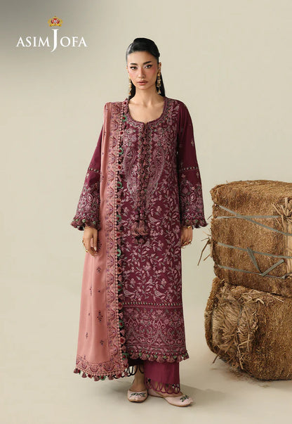 AJULK-06 Embroidered Rod stitched 3 Pcs