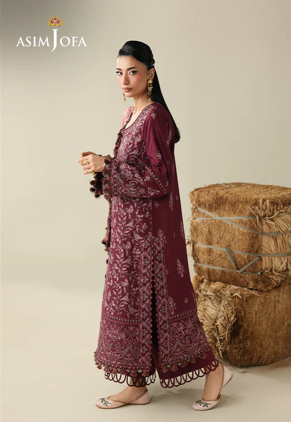 AJULK-06 Embroidered Rod stitched 3 Pcs