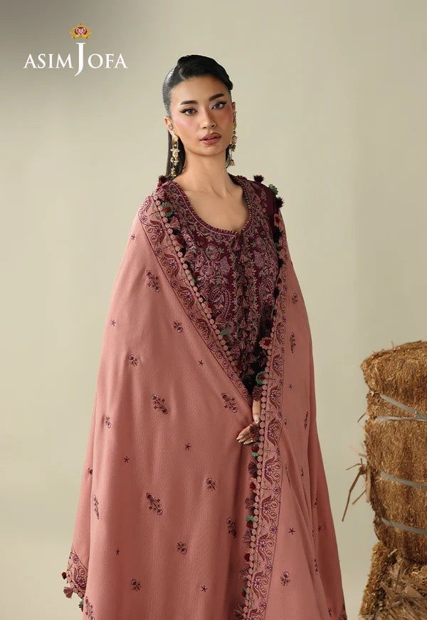 AJULK-06 Embroidered Rod stitched 3 Pcs