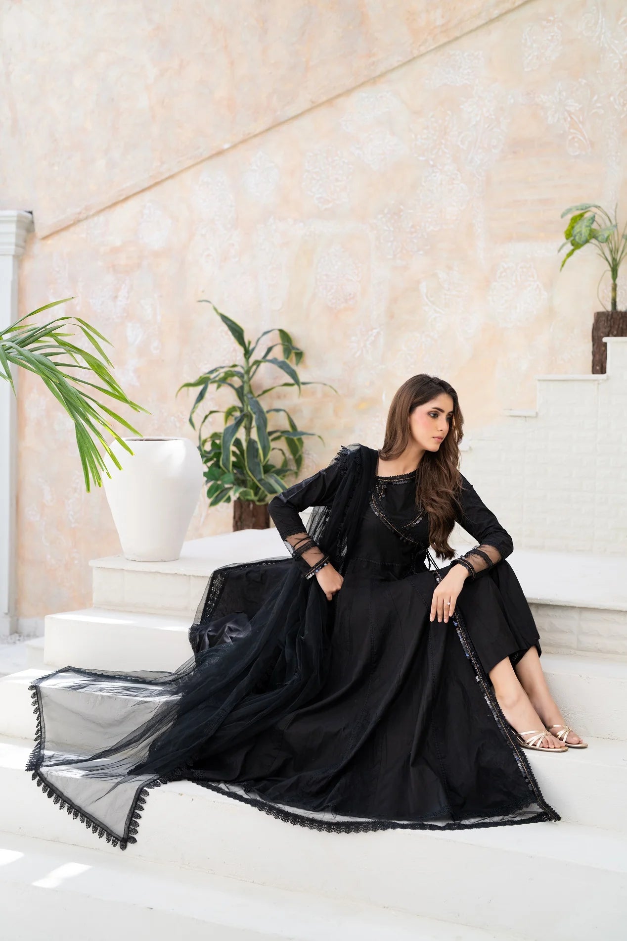 NF-6815 Black Chiken Frock