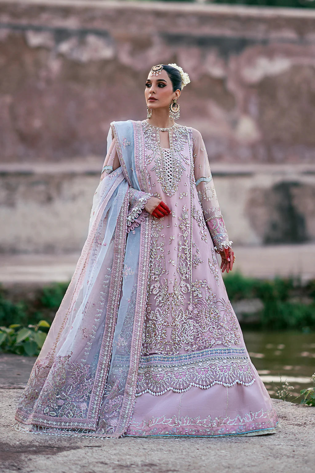 MIRAGE- Embroidered Long Dress