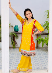 Khanak Yellow Multi Colour 2Pcs