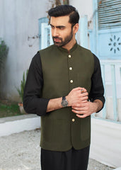 3 PC - Army Green with Black - Safari Pockets