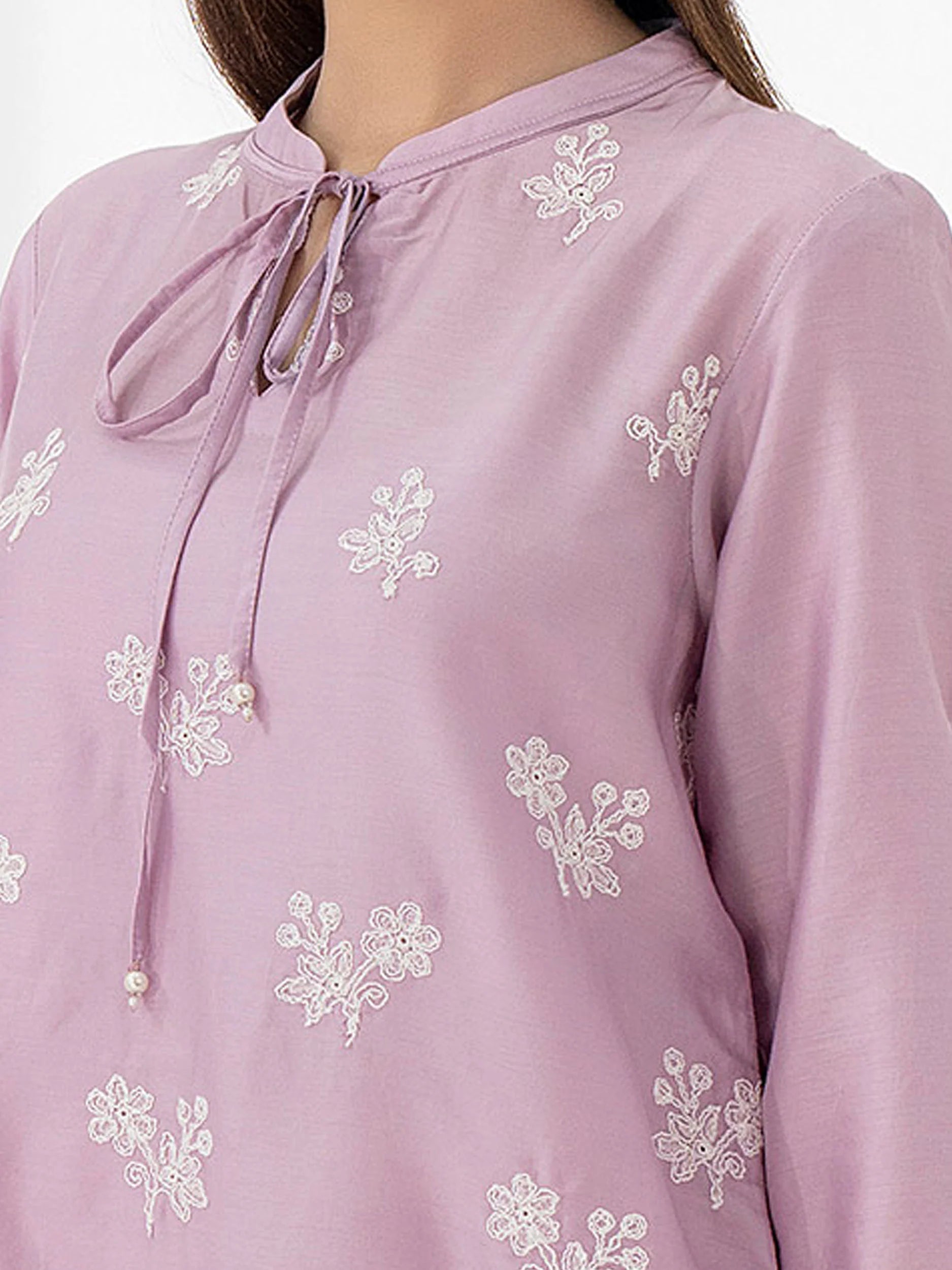 neckline-Satin-Shirt-Embroidered-Pret