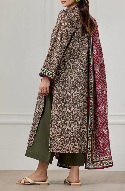 3 PIECE | PRINTED KHADDAR | OTL-25-452