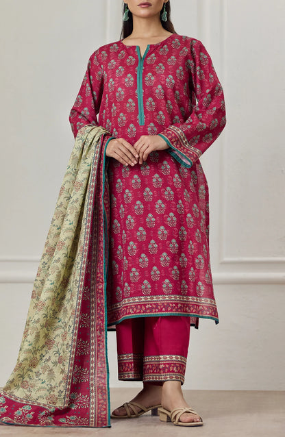 3 PIECE | PRINTED KHADDAR | OTL-25-416