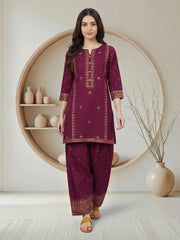 2 Piece Satin Suit (Pret)