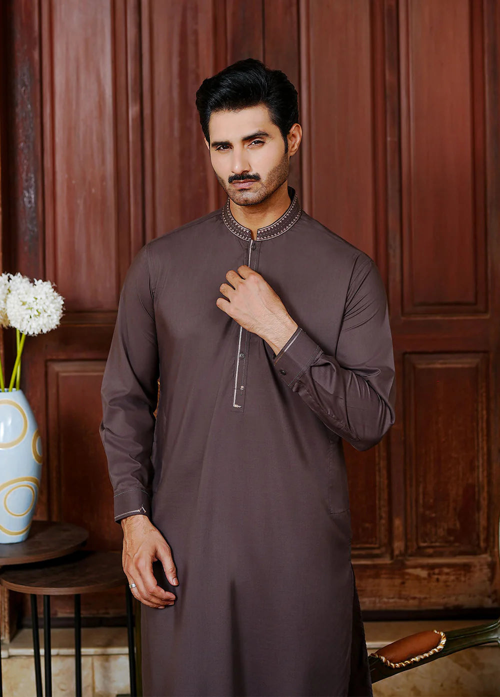 Mocha Brown Shalwar Kameez