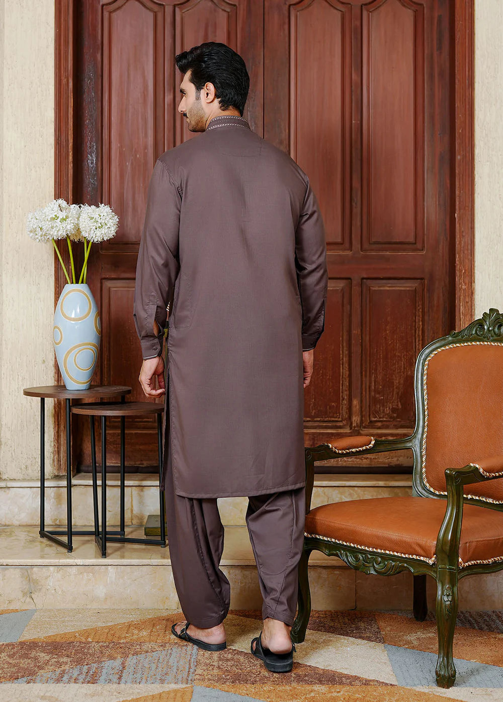 Mocha Brown Shalwar Kameez