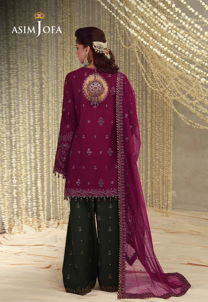 AJULFE-05 Embroidered Raw Silk