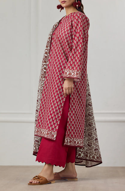 3 PIECE | PRINTED KHADDAR | OTL-25-417