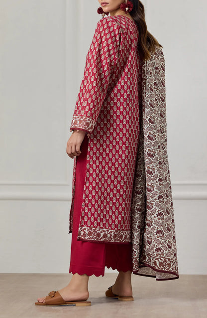 3 PIECE | PRINTED KHADDAR | OTL-25-417