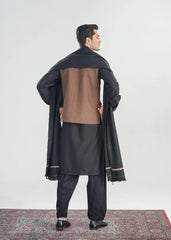 Black Kashmiri Wool Shawl - Men