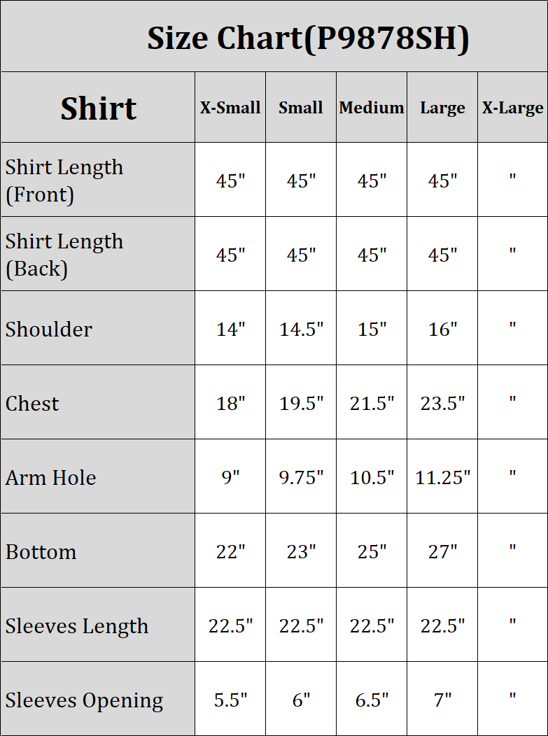 shirt-size-chart-Jacquard-Shirt-Embroidered-Pret-pink