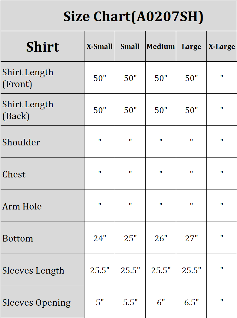 shirt-size-guide-Grip-Kaftan-Embroidered-Pret