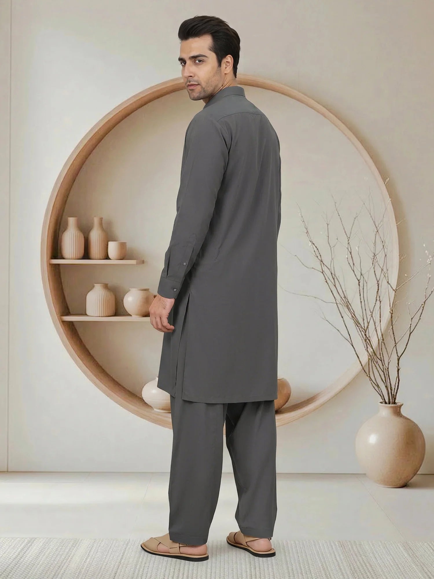 Wash & Wear Suit Grey