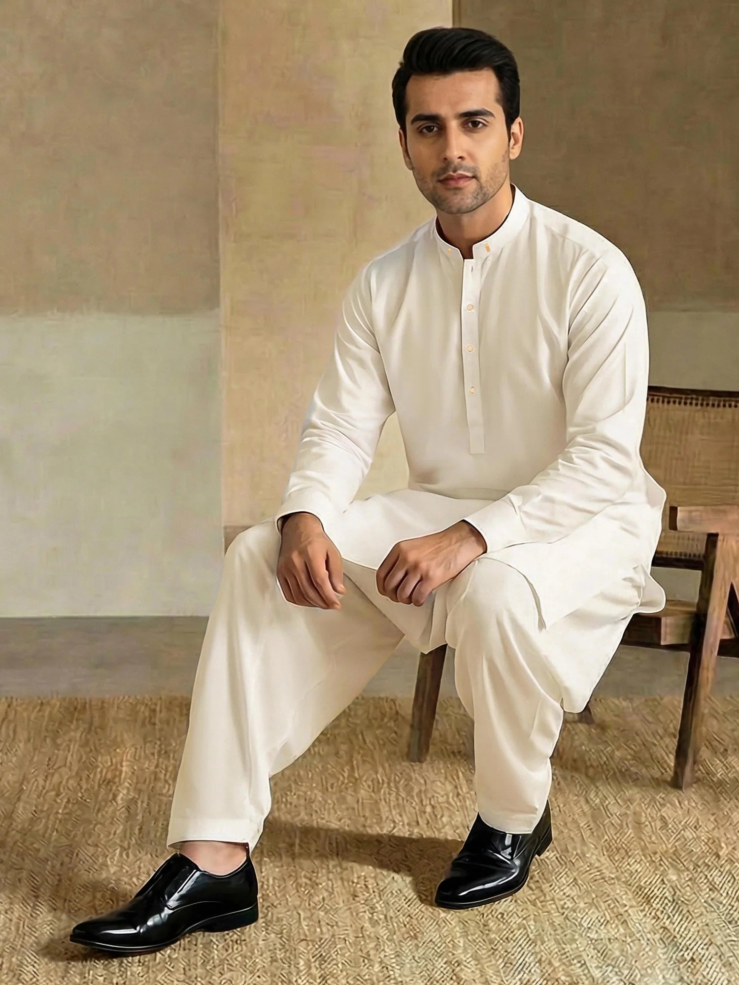Dobby Suit White