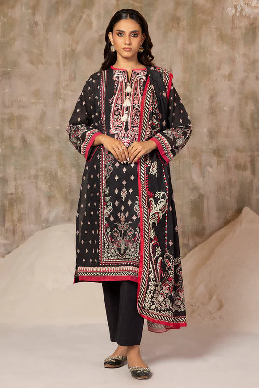 Embroidered Kurta Dupatta Trouser - 3018