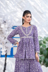 NF-05983 Lilac Printed Peplum